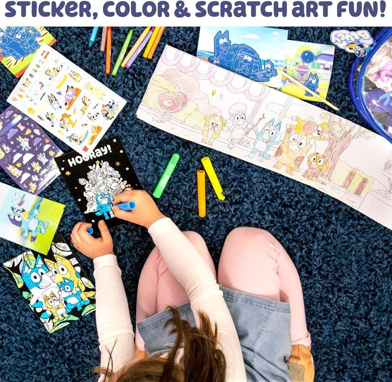 Bluey Ultimate Activity Backpack with 10 Fun Activities