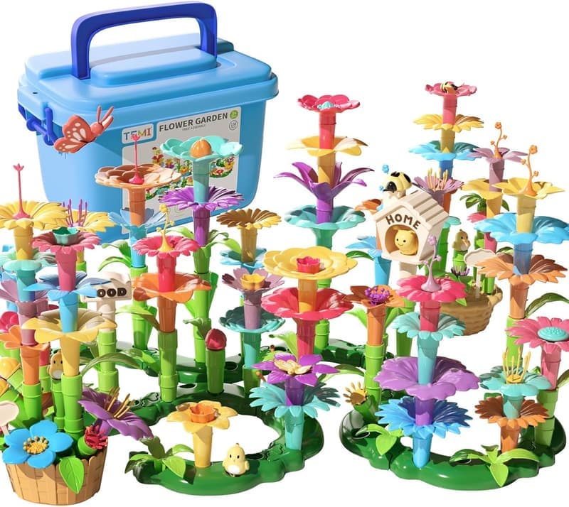 Educational Flower Garden Building Toy Set for Toddlers