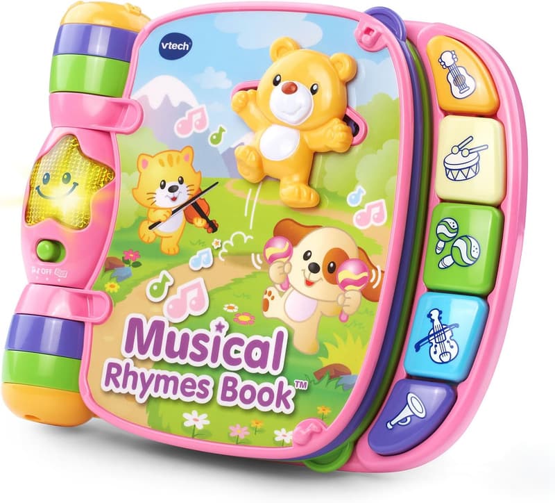 Pink VTech Musical Rhymes Book for Kids