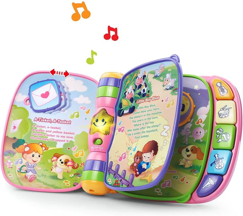 Pink VTech Musical Rhymes Book for Kids