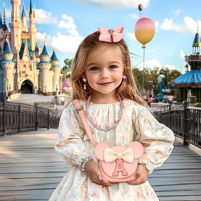 Pink Mini Mouse Purse Set for Toddler Girls aged 2-3