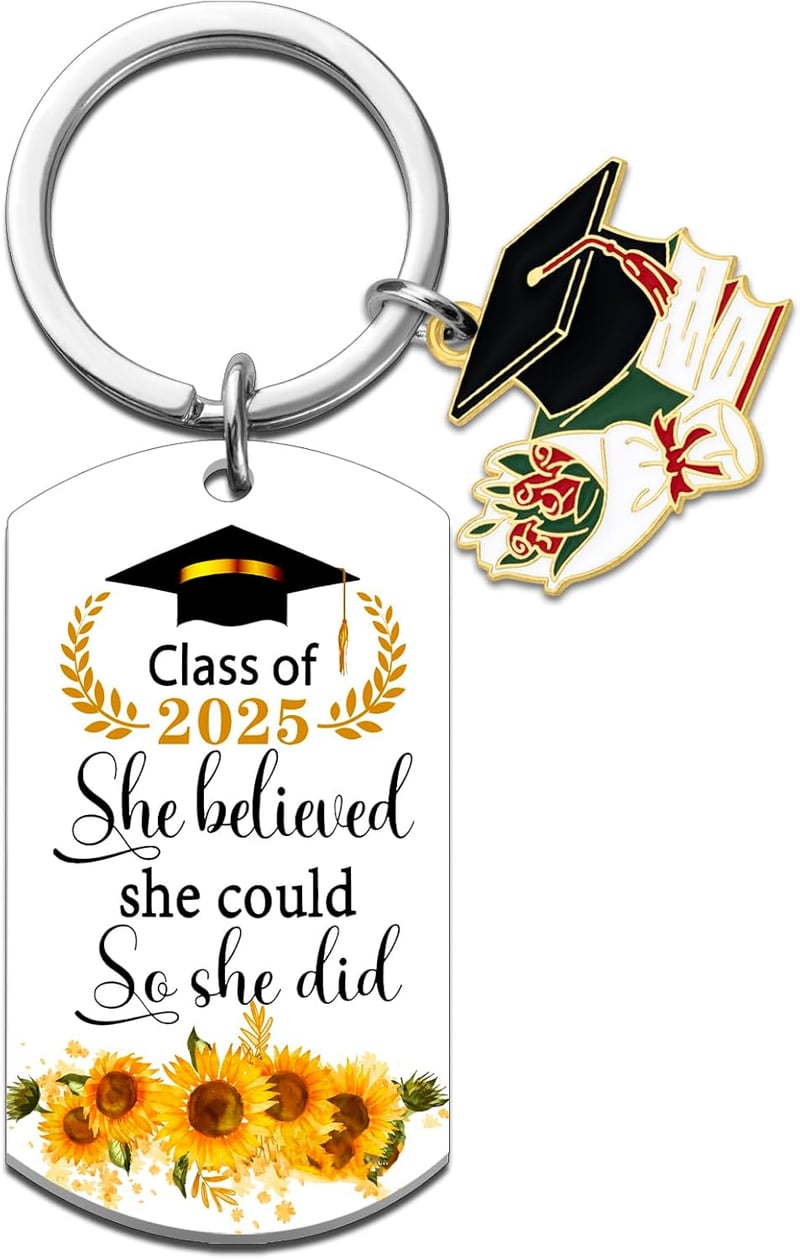 2025 Graduation Keychain Gift for Women Graduates