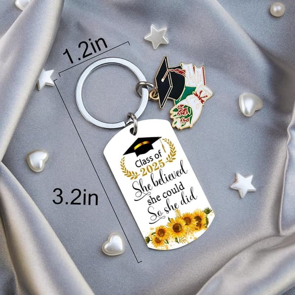 2025 Graduation Keychain Gift for Women Graduates