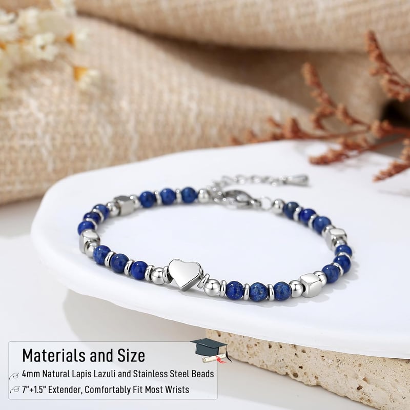 Graduation Bracelet for Her with Cap Box & Cards