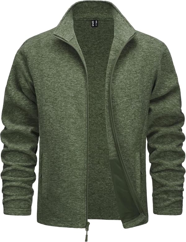 Men's Lightweight Fleece Jacket with Pockets