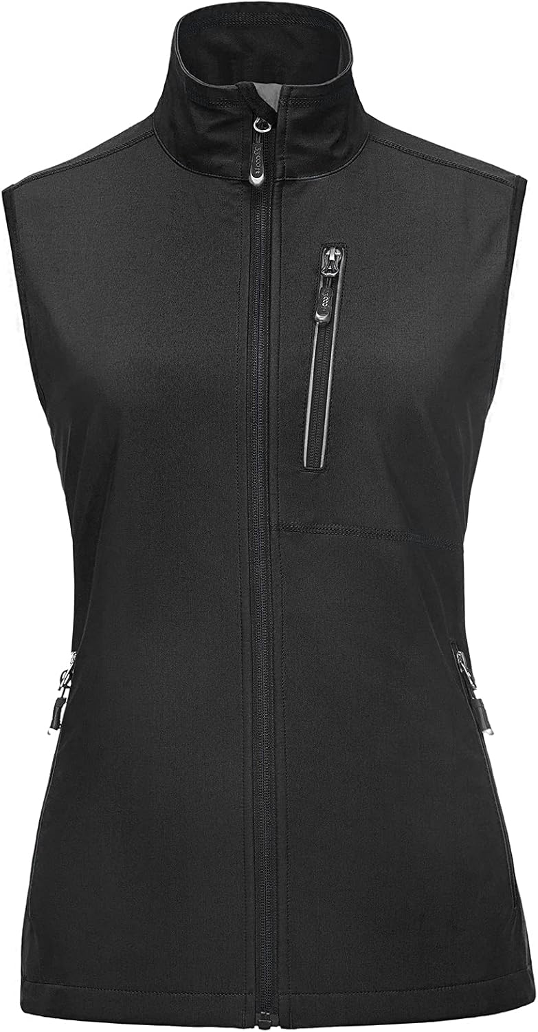 Lightweight Women's Running Vest Jacket with Pockets