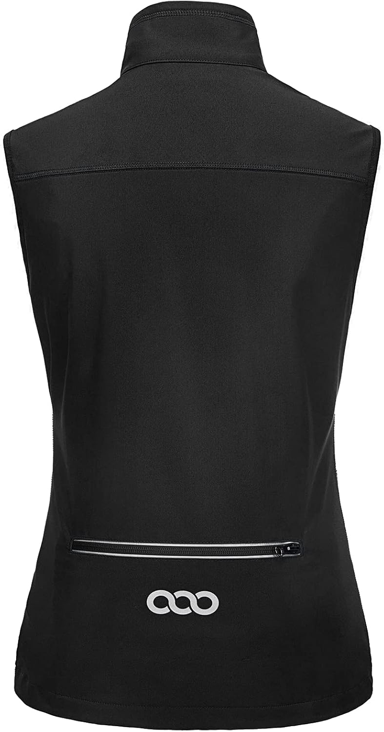 Lightweight Women's Running Vest Jacket with Pockets