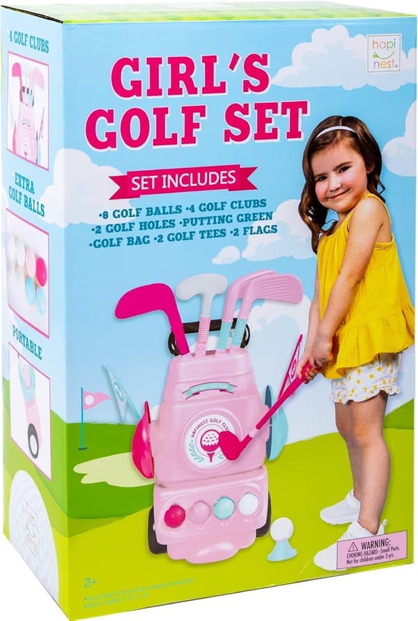 Pink Golf Set for Toddler Girls