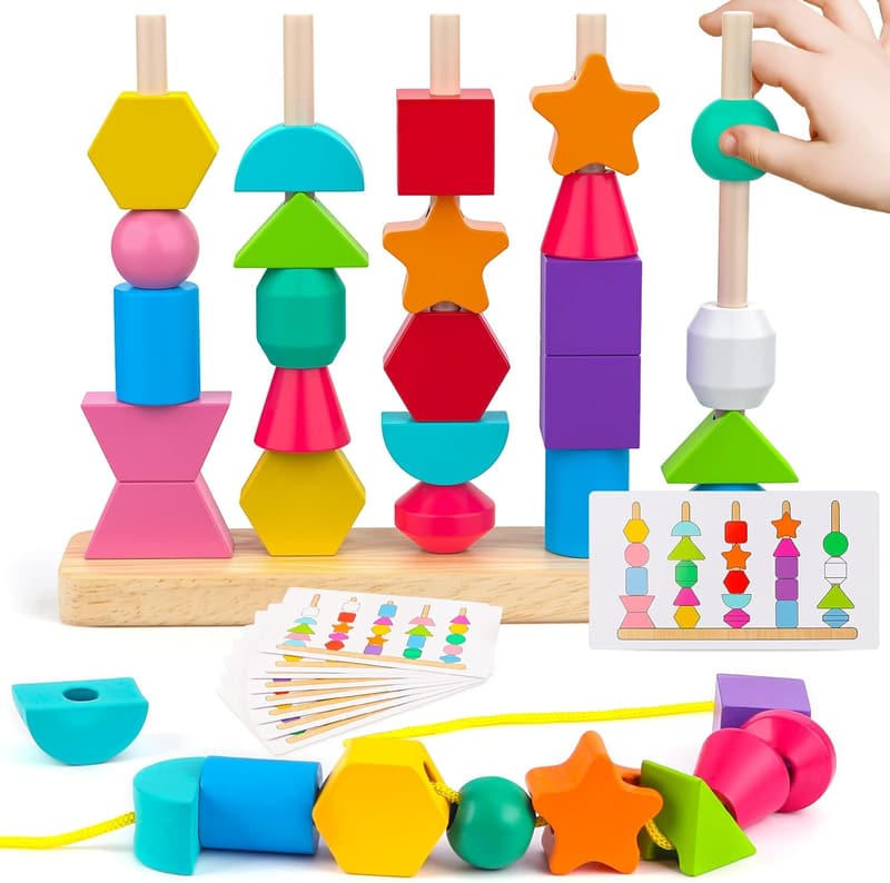Montessori STEM Sequencing Toy Set for Toddlers, 2-5 Years