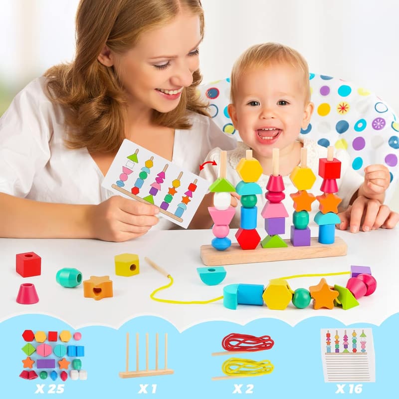Montessori STEM Sequencing Toy Set for Toddlers, 2-5 Years