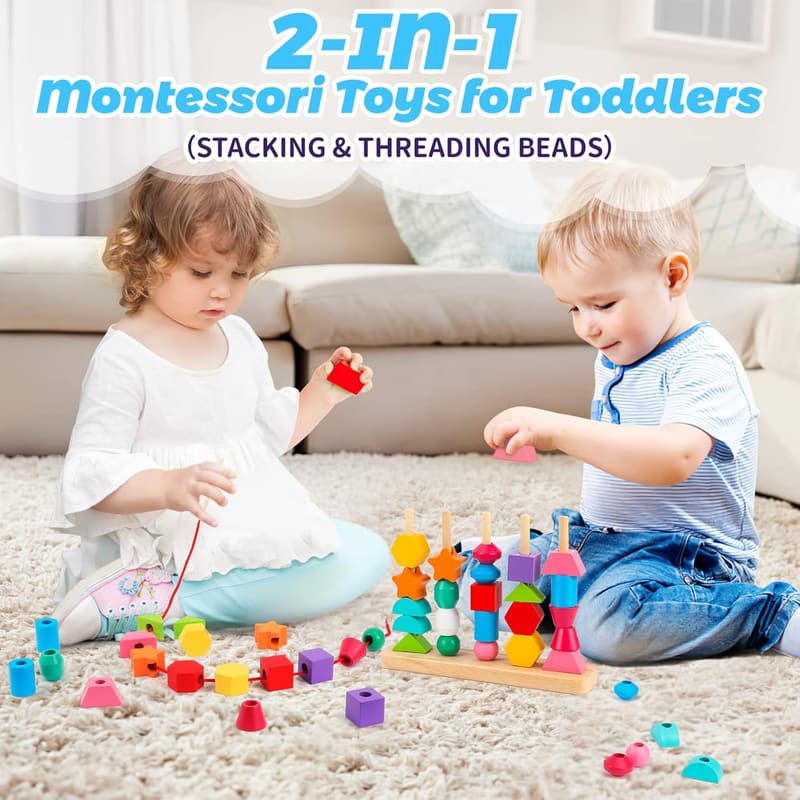 Montessori STEM Sequencing Toy Set for Toddlers, 2-5 Years
