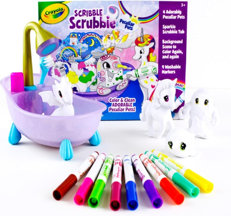 Washable Crayola Scribble Scrubbie Pets Toy Set for Kids
