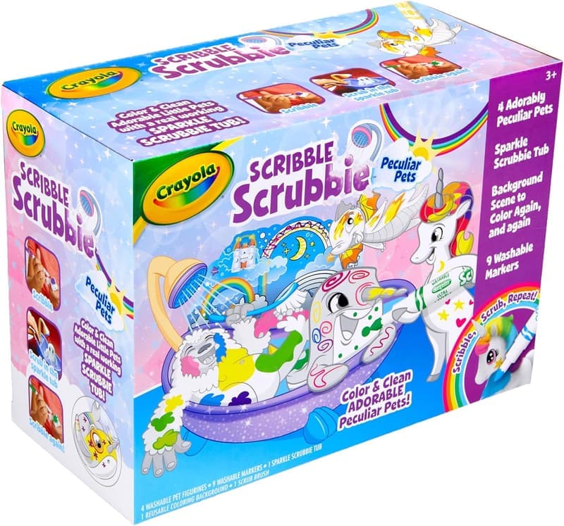 Washable Crayola Scribble Scrubbie Pets Toy Set for Kids