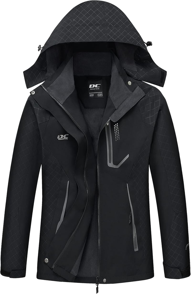 Lightweight Women's Waterproof Rain Jacket with Hood