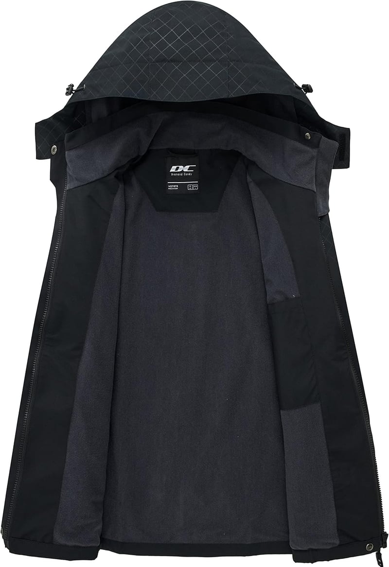 Lightweight Women's Waterproof Rain Jacket with Hood