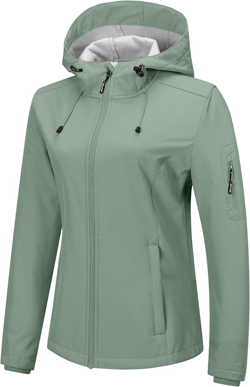 Women's Outdoor Softshell Jacket - Lightweight, Insulated & Waterproof