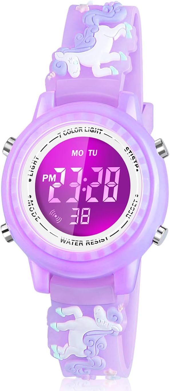 Waterproof LED Kids Watch - Ideal Gift for Ages 3-10
