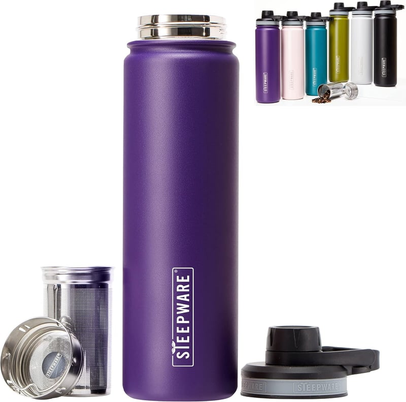 Violet 22oz Tea Tumbler with Infuser - Travel Thermos