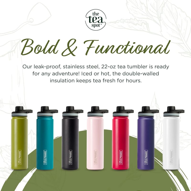 Violet 22oz Tea Tumbler with Infuser - Travel Thermos