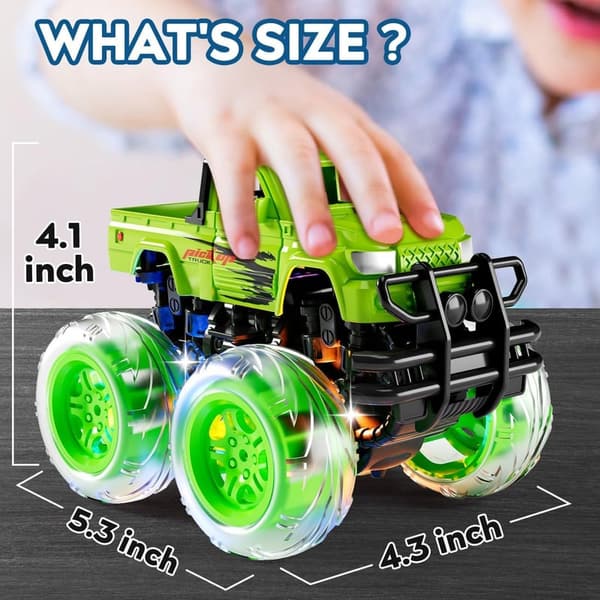 Light-Up Monster Trucks for Toddlers, Ages 1-4