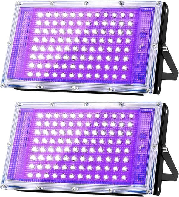 395nm IP66 LED UV Black Light Spotlight (2 Packs)
