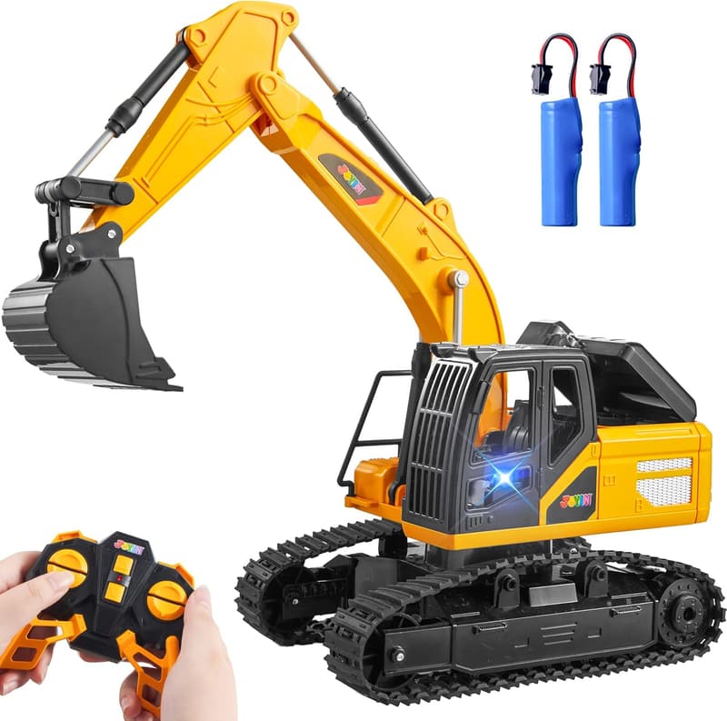 Remote Control Excavator Toy for Boys - Birthday Gift