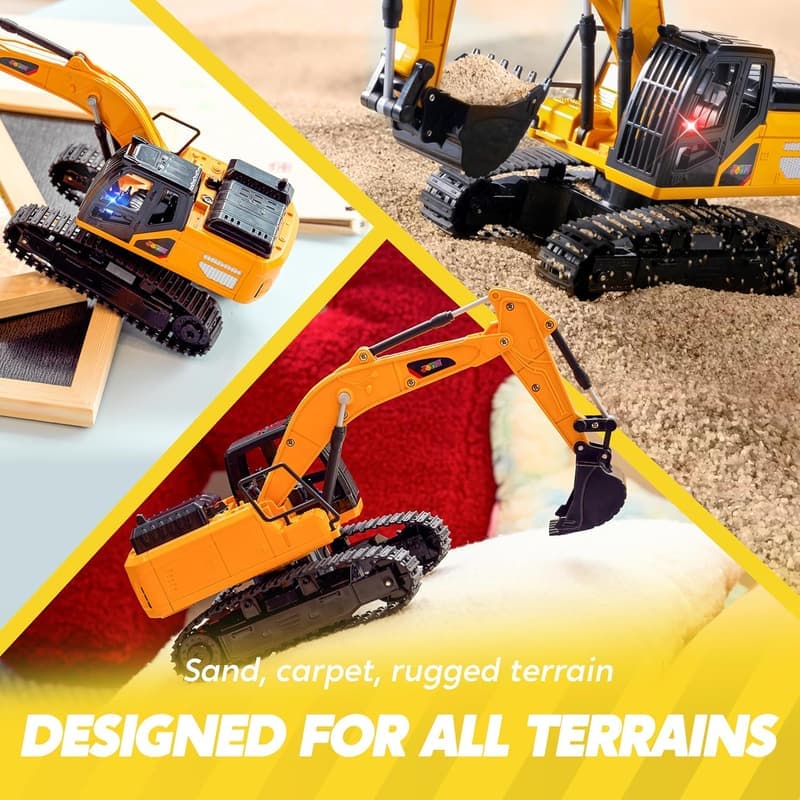 Remote Control Excavator Toy for Boys - Birthday Gift