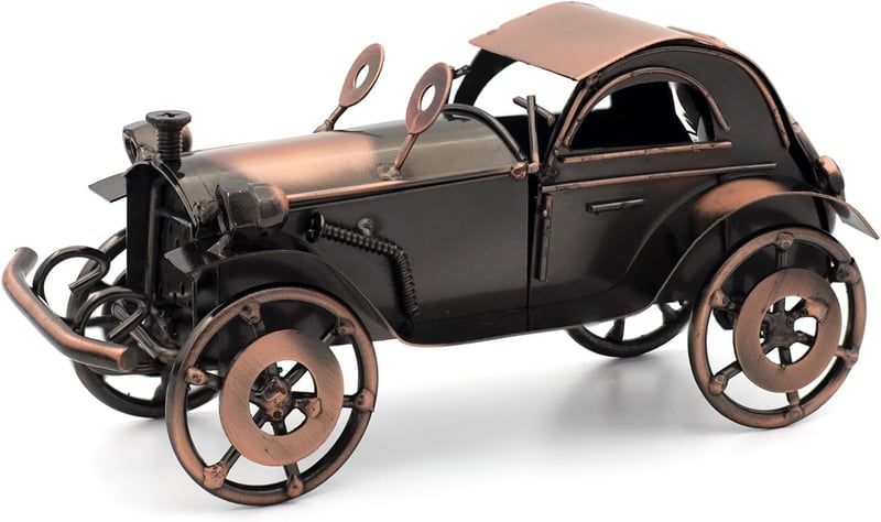 Vintage Car Model Ornament for Men - Unique Birthday Gift