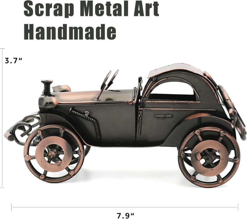 Vintage Car Model Ornament for Men - Unique Birthday Gift