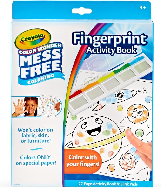 Toddler Travel Activity Set - Mess-Free Fingerprint Painting