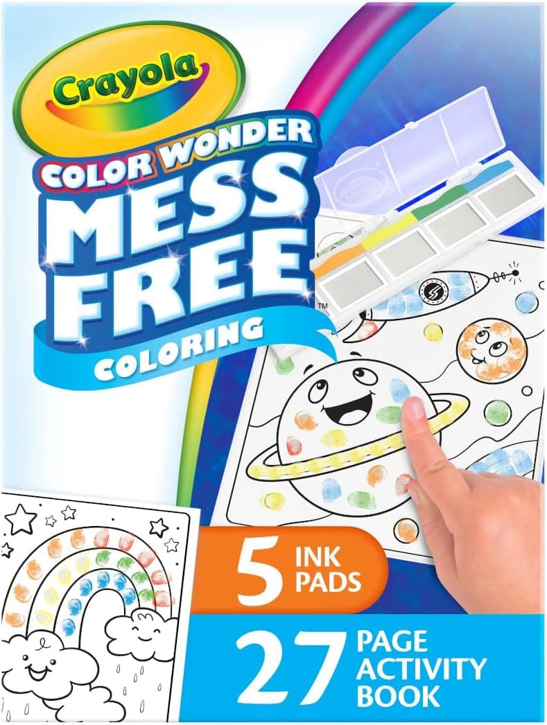 Toddler Travel Activity Set - Mess-Free Fingerprint Painting