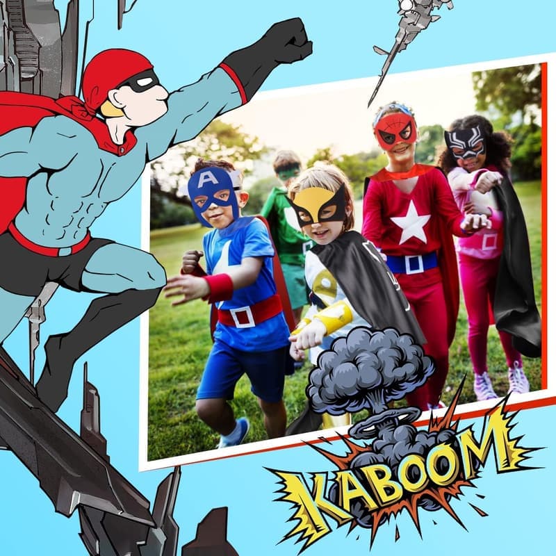 Superhero Capes for Kids - Dress Up Party Costumes