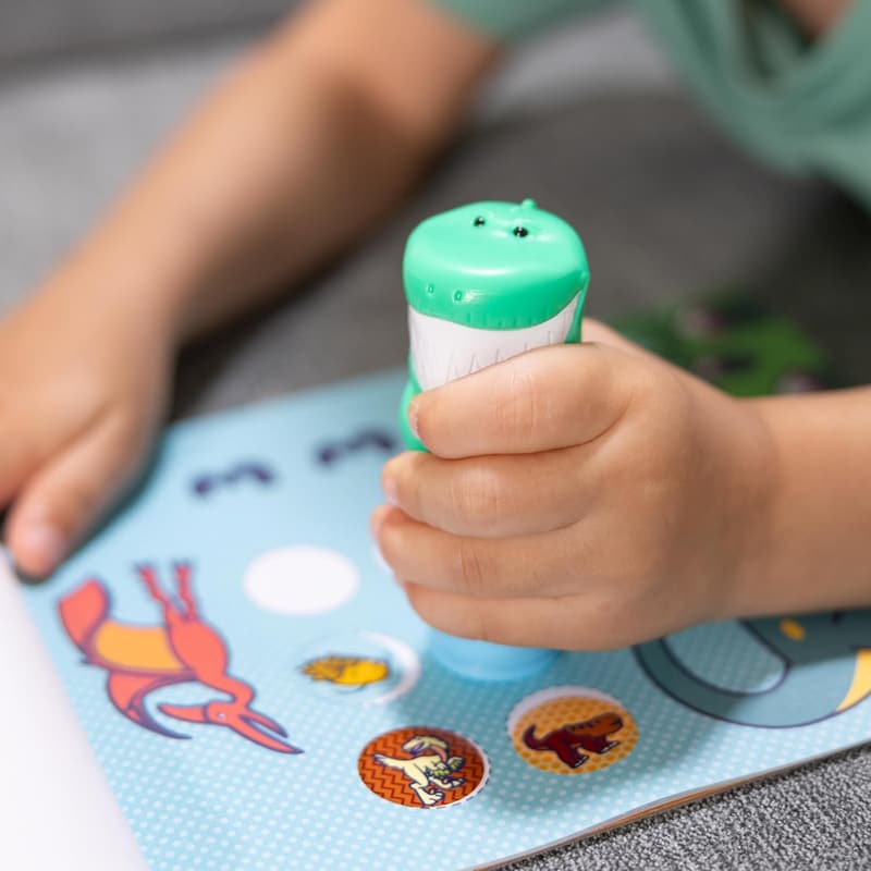 Dinosaur Activity Pad with Stickers - Creative Travel Toy for Kids