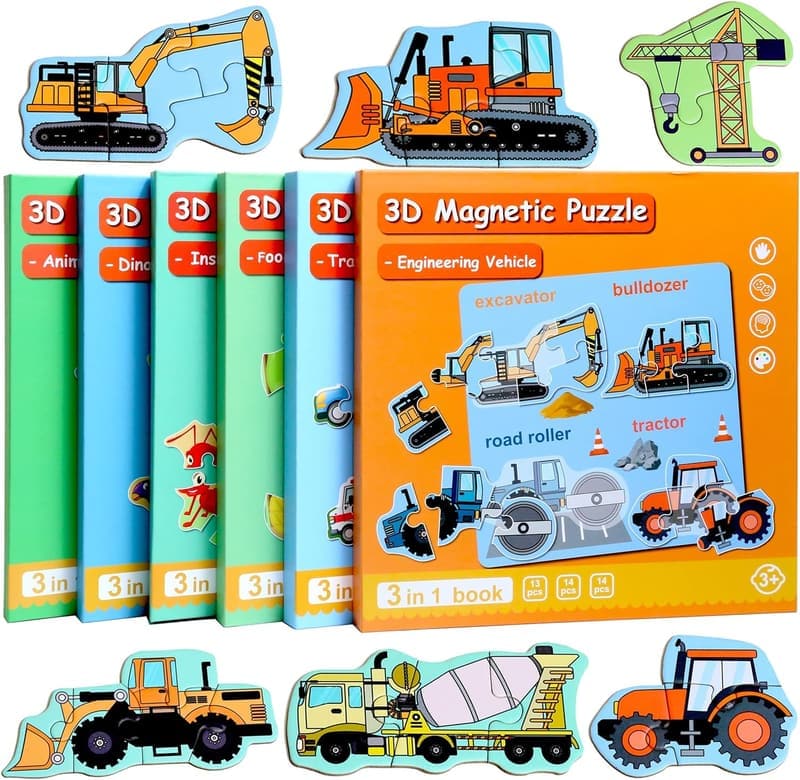 Toddler Magnetic Puzzle for Ages 1-4 - Learning Travel Gift