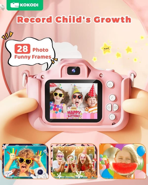 Kids Digital Camera Toy - 1080P HD, Unicorn Design, Age 3-12