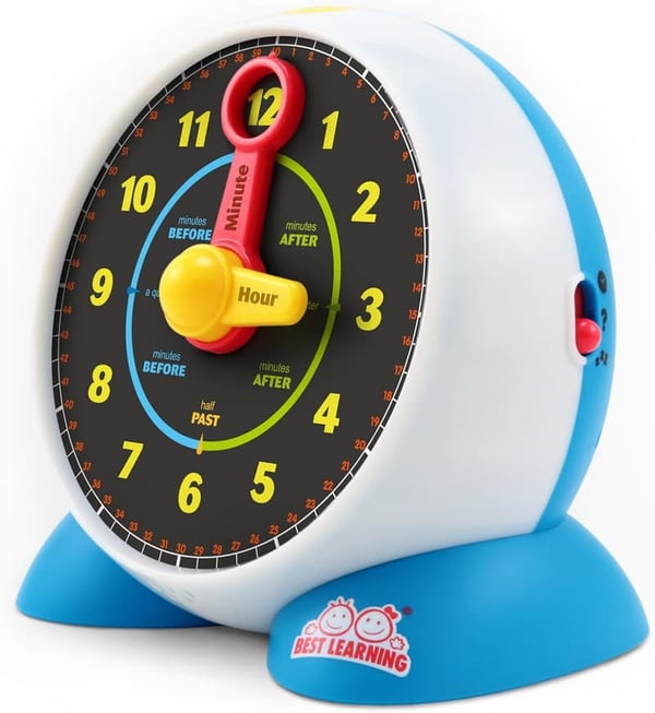 Educational Talking Learning Clock Toy for Toddlers & Kids