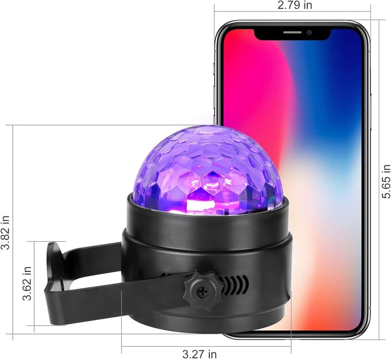 Glow Party UV Black Lights, 6W LED Strobe with Remote, 2 Pack