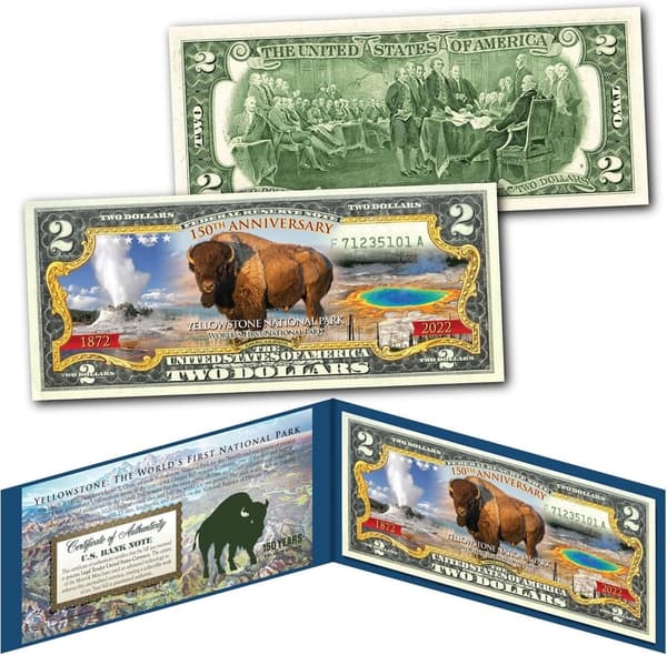 Yellowstone National Park 150th Anniversary Collectible Bill