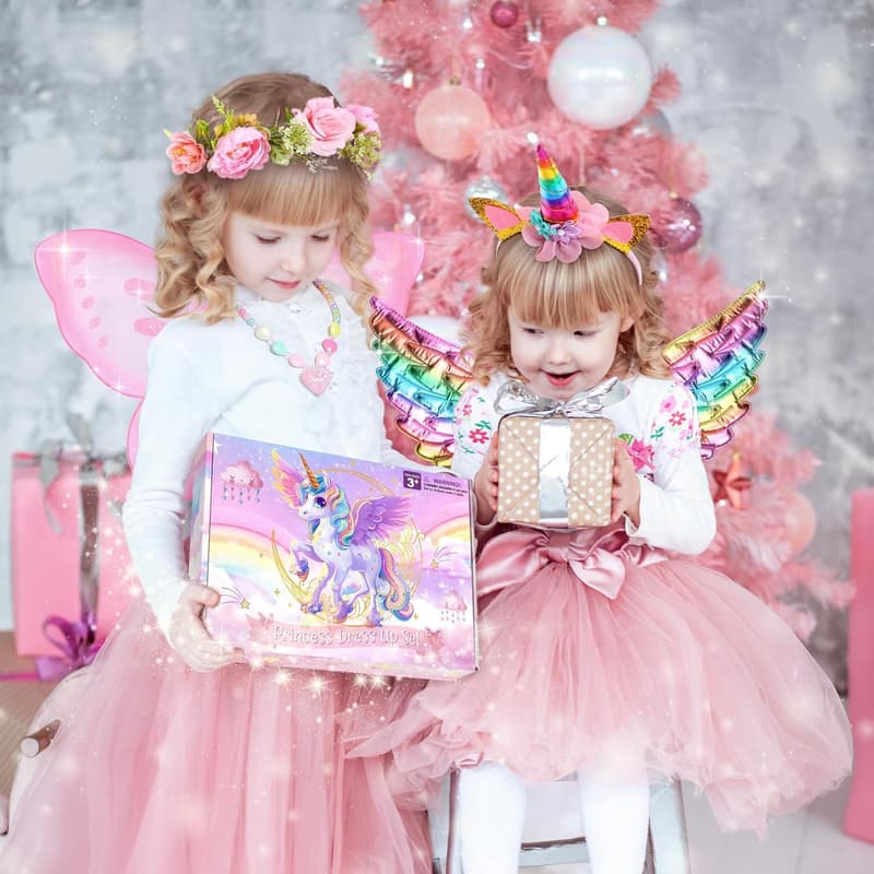 Girls' Tutu Princess Dress-Up Set with Accessories for Ages 3-6