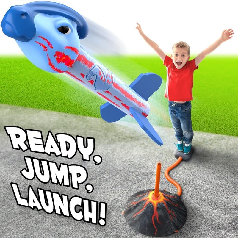 Dino Blasters Rocket Launcher - Outdoor Toy for Kids Ages 3-6