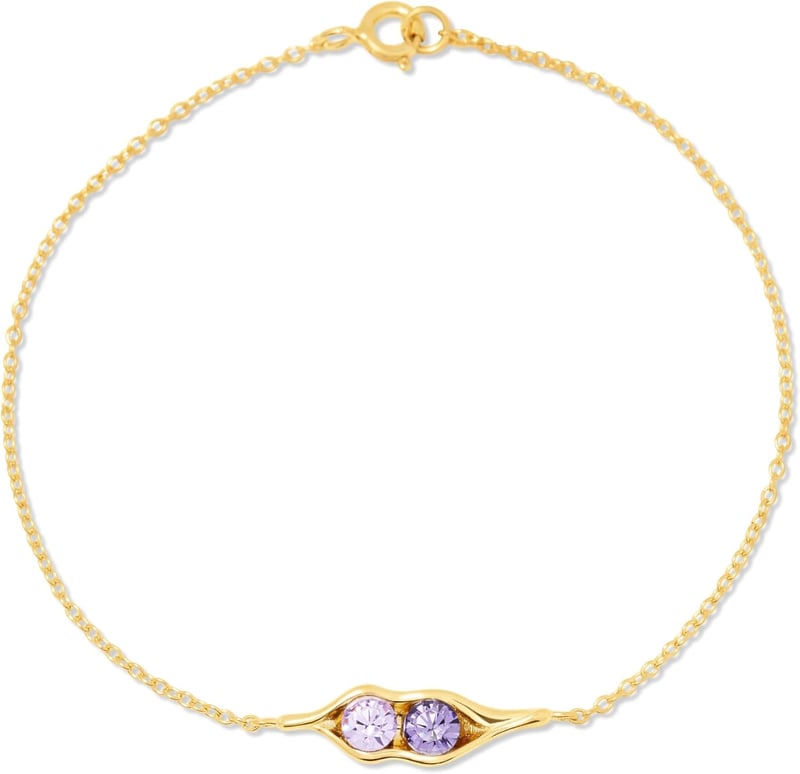 Gold Peas in a Pod Bracelet - Custom Gift for New Moms