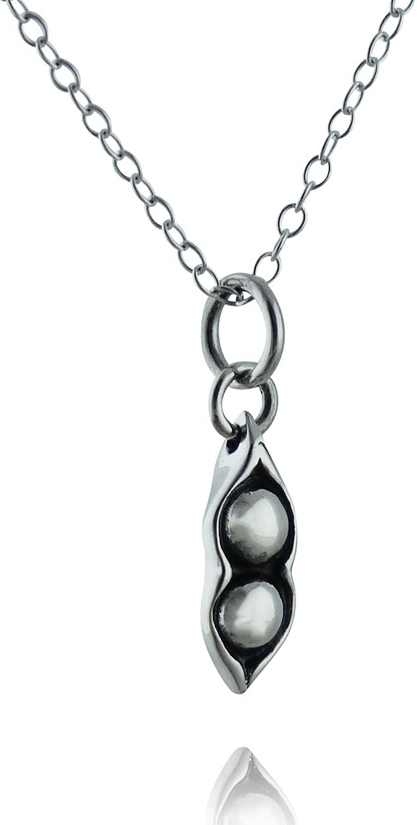 Dainty Sterling Silver Food Pendant Necklace for Women