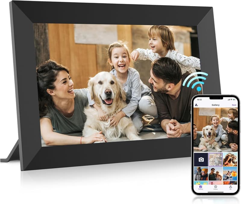 10.1-Inch WiFi Digital Picture Frame with 32GB Storage