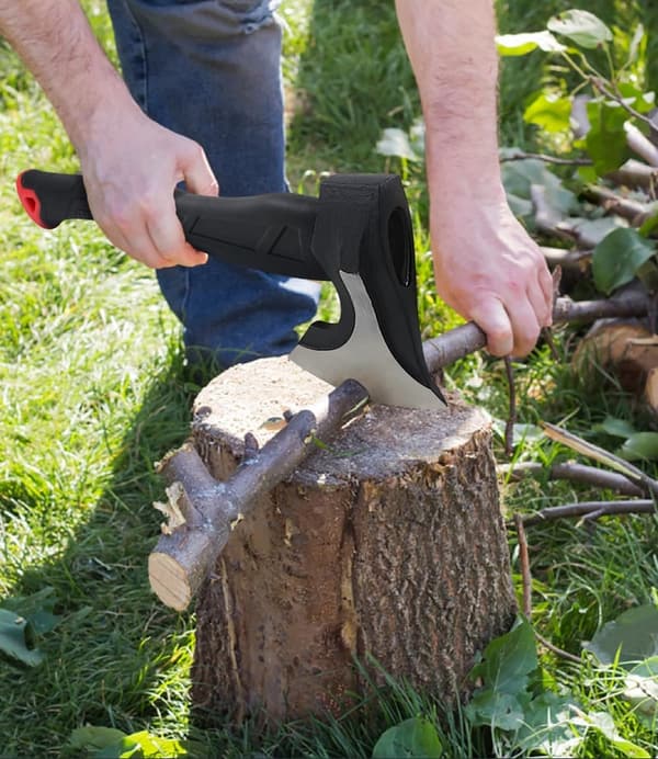 15-inch Kindling Hatchet with Ergonomic Handle and High Manganese Steel