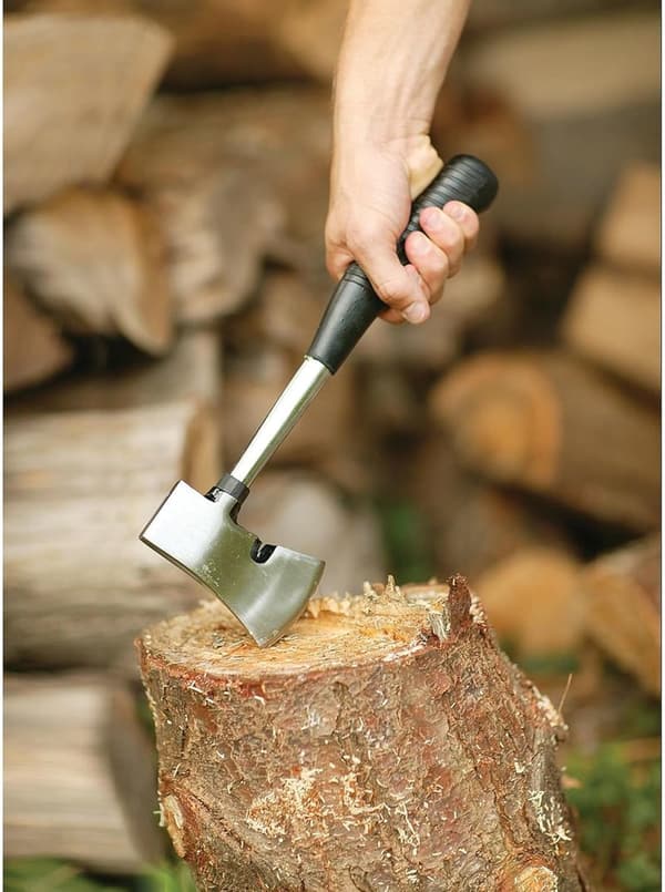 Coleman Dual-Use Camp Axe with Steel Head and Non-Slip Grip