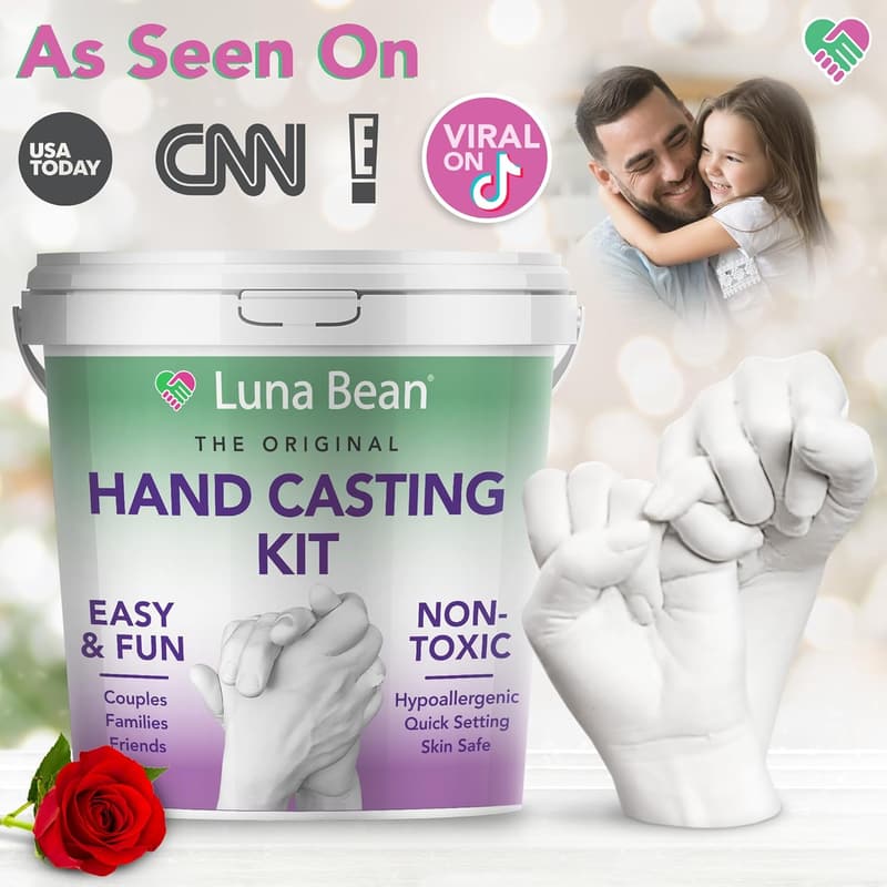 Couples Hand Casting Kit - Original Gift for Weddings & Anniversaries