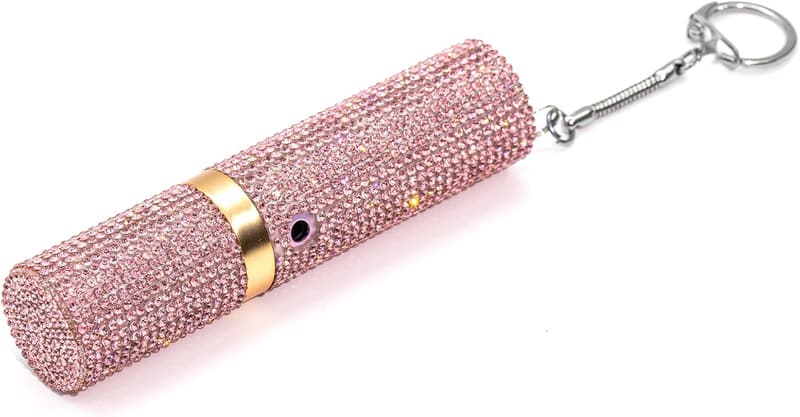 Lipstick Stun Gun for Women - Discreet Self-Defense with Keychain