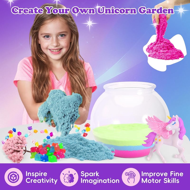 Unicorn Light-Up Terrarium Kit for Kids' Birthday Gifts