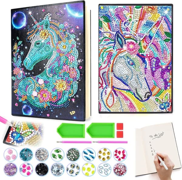 Unicorn Diamond Painting Kit for Girls, Age 6-12 Birthday Gift