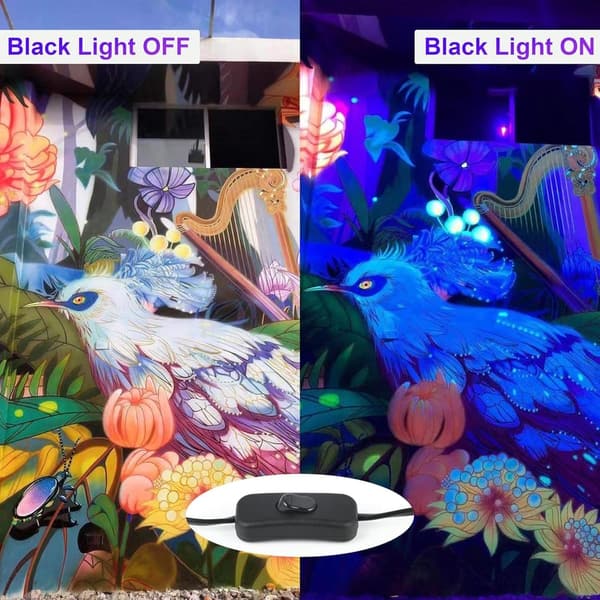 UV Black Light 336 LEDs - 2 Pack for Glow Parties & Halloween
